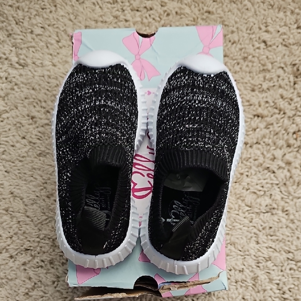 Jellypop Black and White Kids Sneakers